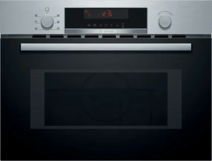 bosch series 4 built in microwave oven with hot air 60 x 45 cm stainless steel